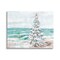 Stupell Industries Snowy Christmas Tree on Beach Canvas Wall Art